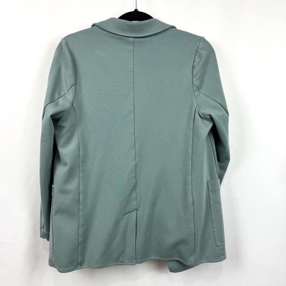 Athleta Eastbound Minimal Stretch Everyday Comfort Jacket Blazer Sage Green Sz 6 - Picture 3 of 11